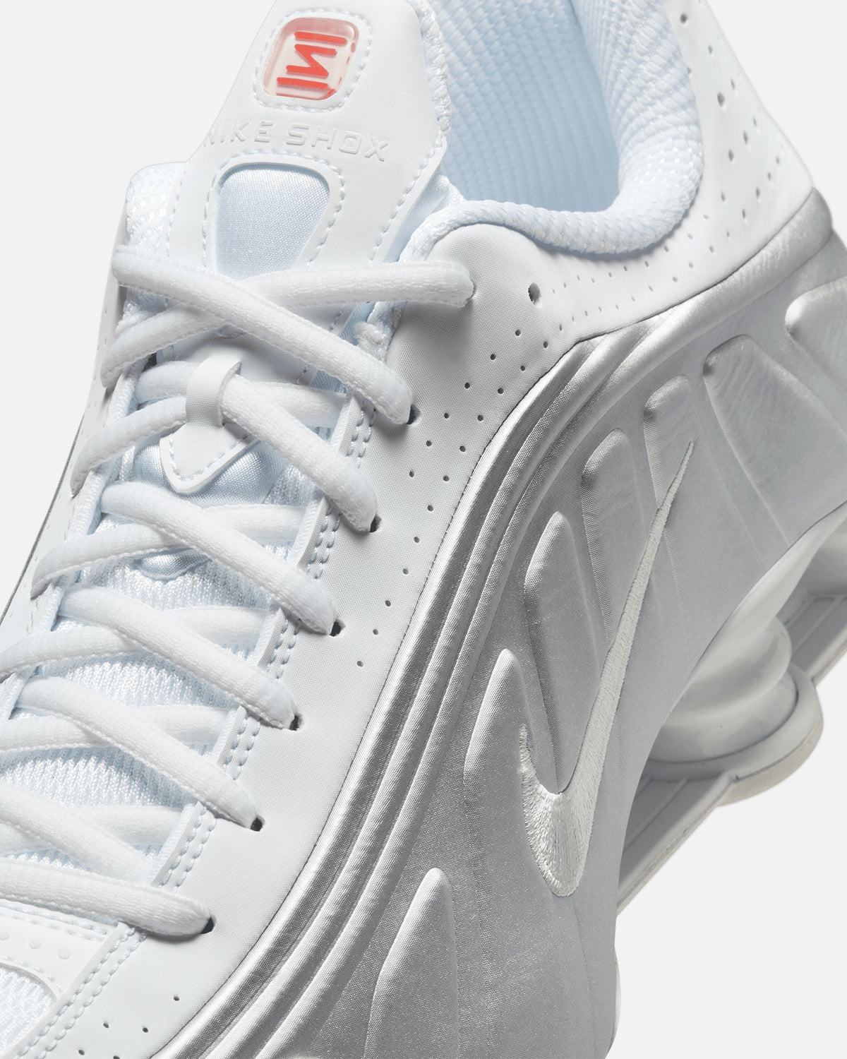 Top Seller Nike Shox R4 White/Metallic Silver