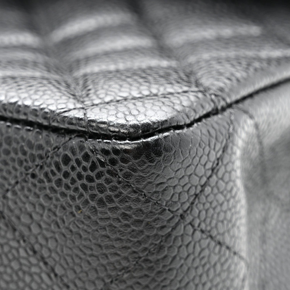 Caviar Quilted Medium Double Flap Black At My store