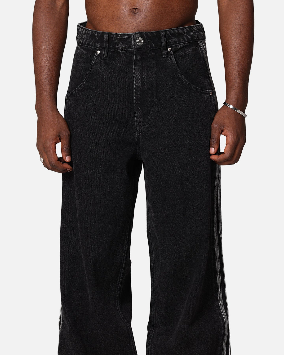 Best-Selling Adidas Adicolor Denim Firebird Pants True Black