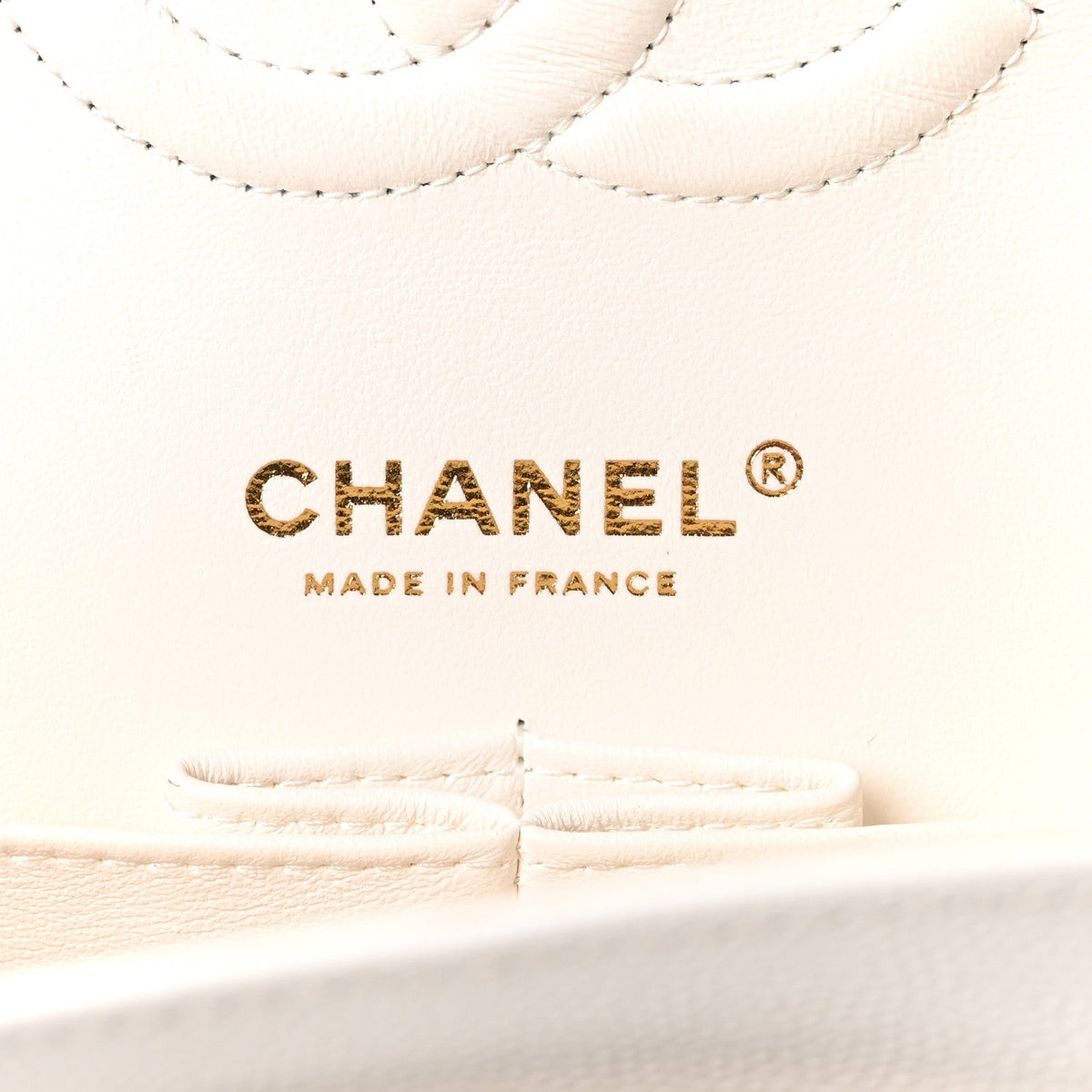 Caviar Quilted Medium Double Flap White At My store