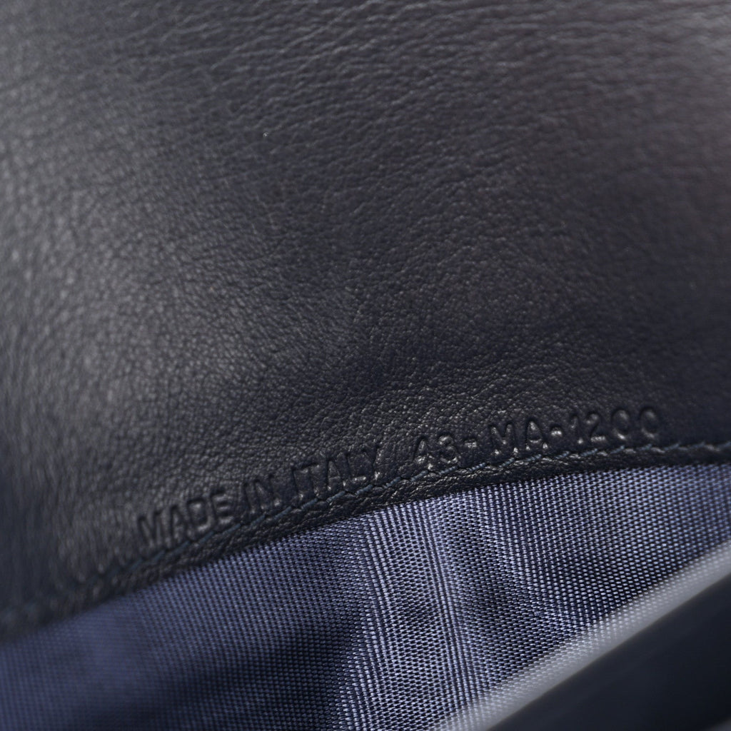Oblique Saddle Chain Long Wallet Blue AT My store
