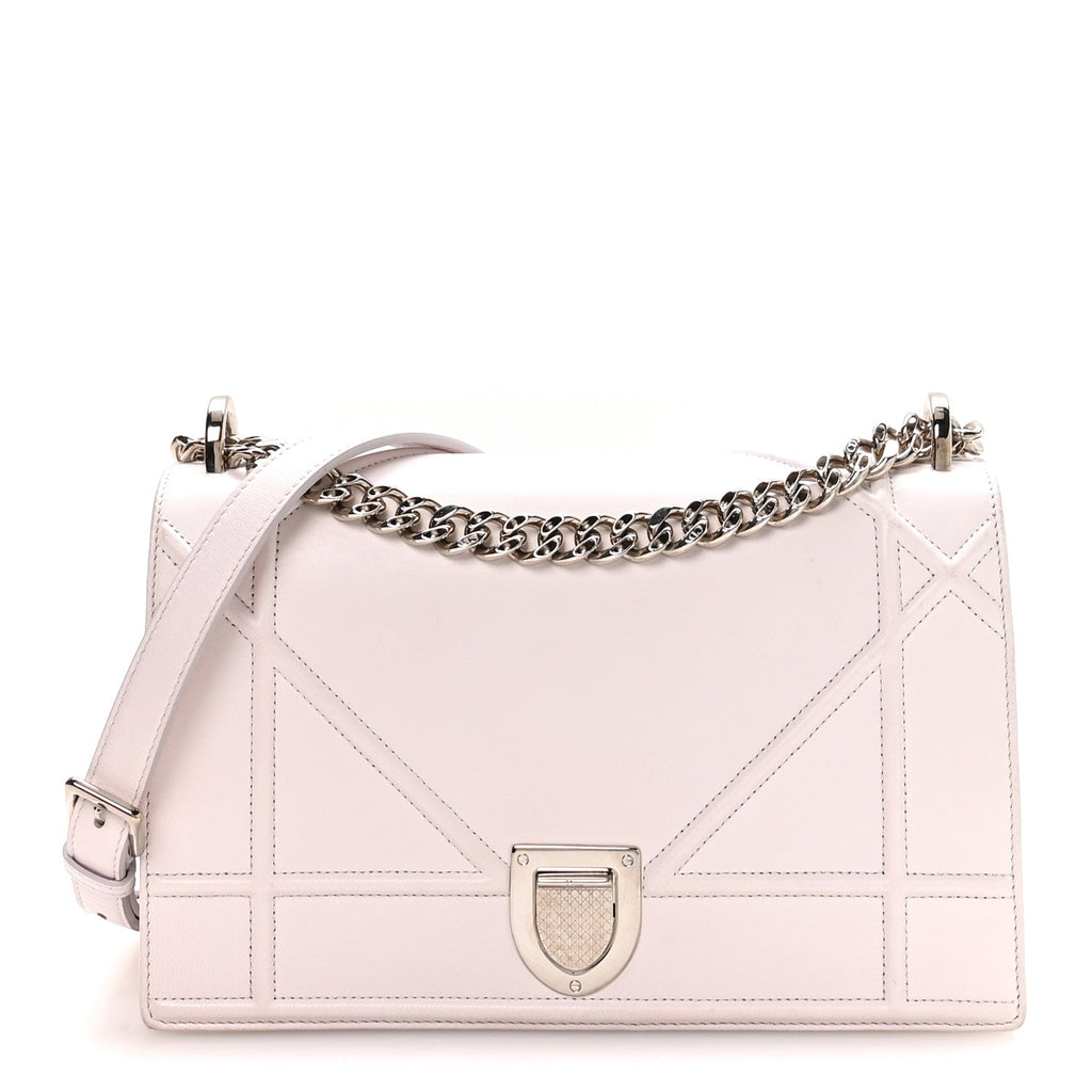Calfskin Medium Diorama Flap Bag Off White AT My store
