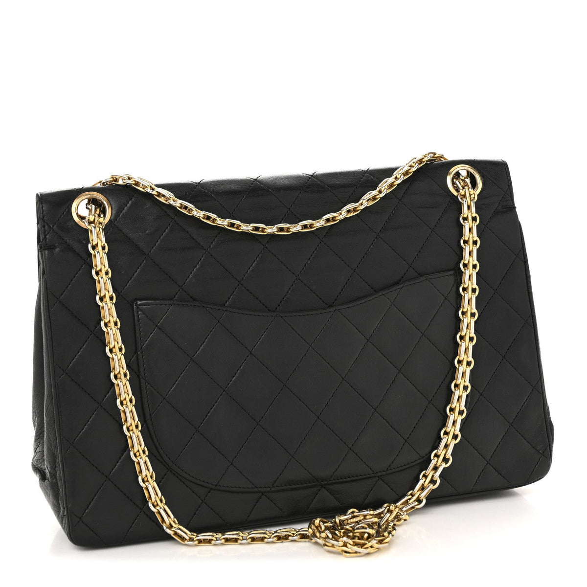 Lambskin Quilted Small Double Flap Black At My store