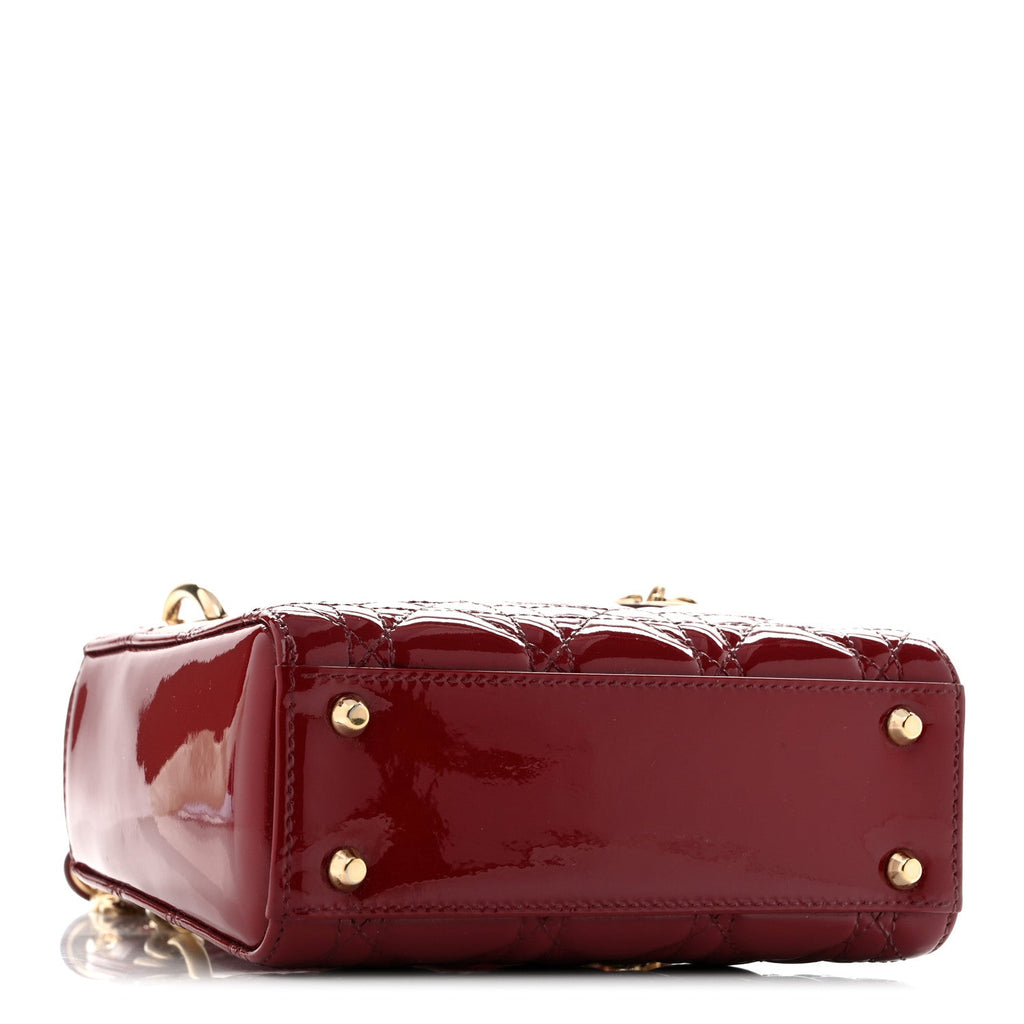Patent Cannage Mini Lady Dior Red AT My store