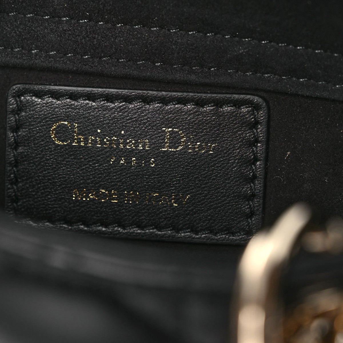 Lambskin Cannage Micro Lady D-Joy Black AT My store