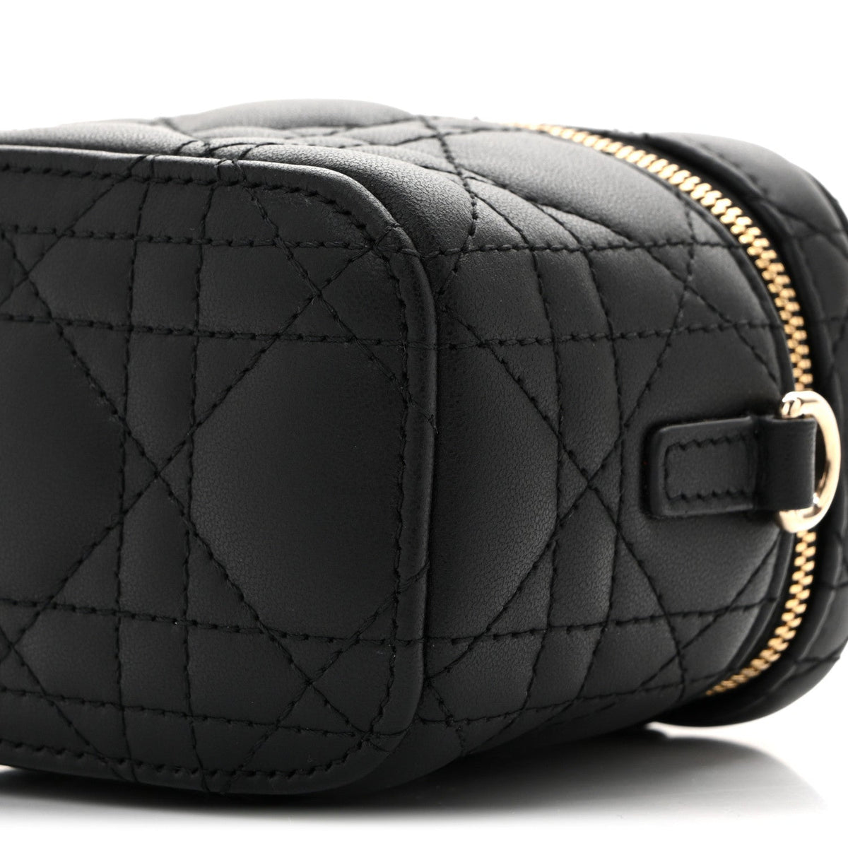 Lambskin Cannage Micro Lady Dior Vanity Case Black AT My store