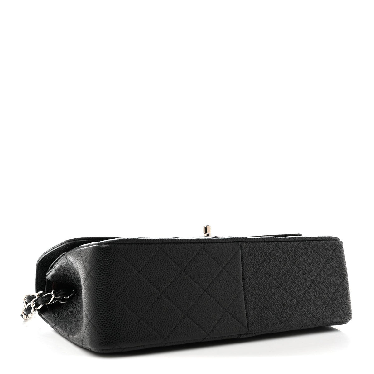 Caviar Quilted Jumbo Double Flap Black At My store