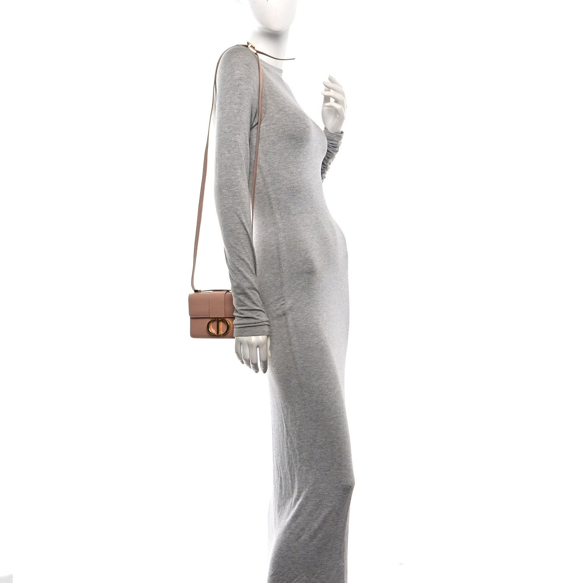 Smooth Calfskin Micro 30 Montaigne Flap Bag Rose Des Vents AT My store