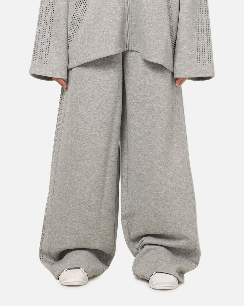 Best-Selling Adidas Women's Teamgeist Rhinestone Track Pants Grey Marle