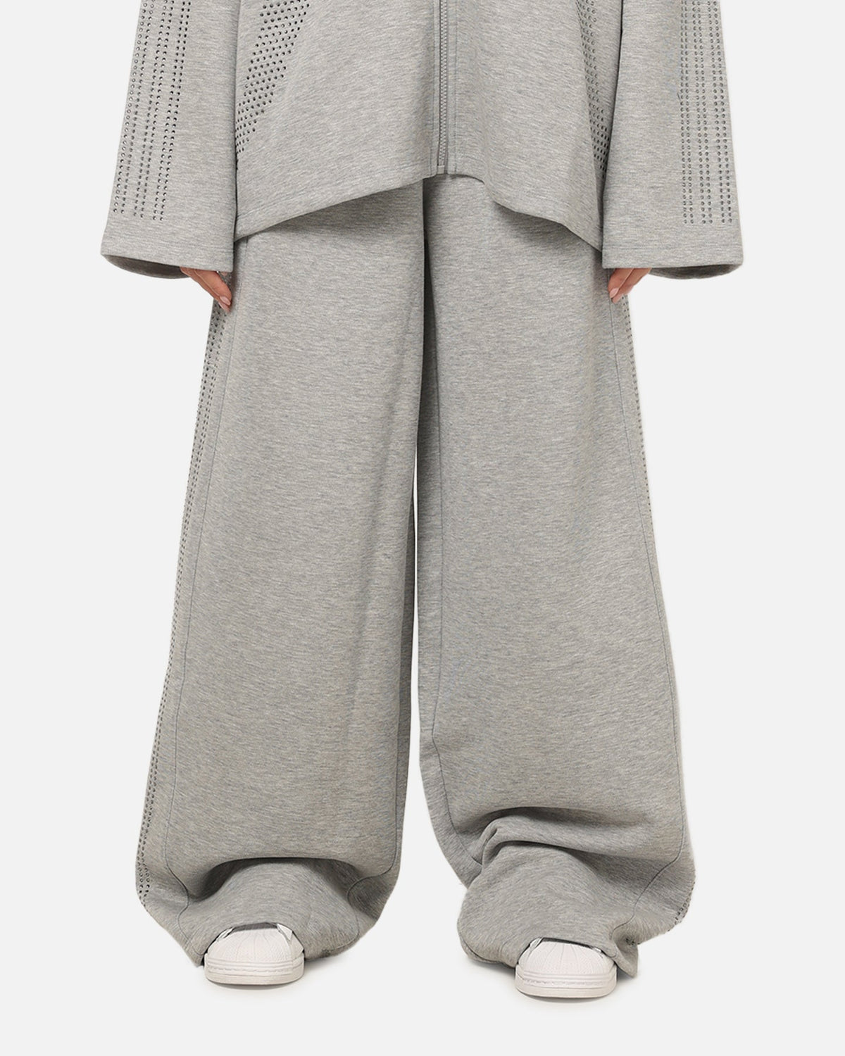 Best-Selling Adidas Women's Teamgeist Rhinestone Track Pants Grey Marle