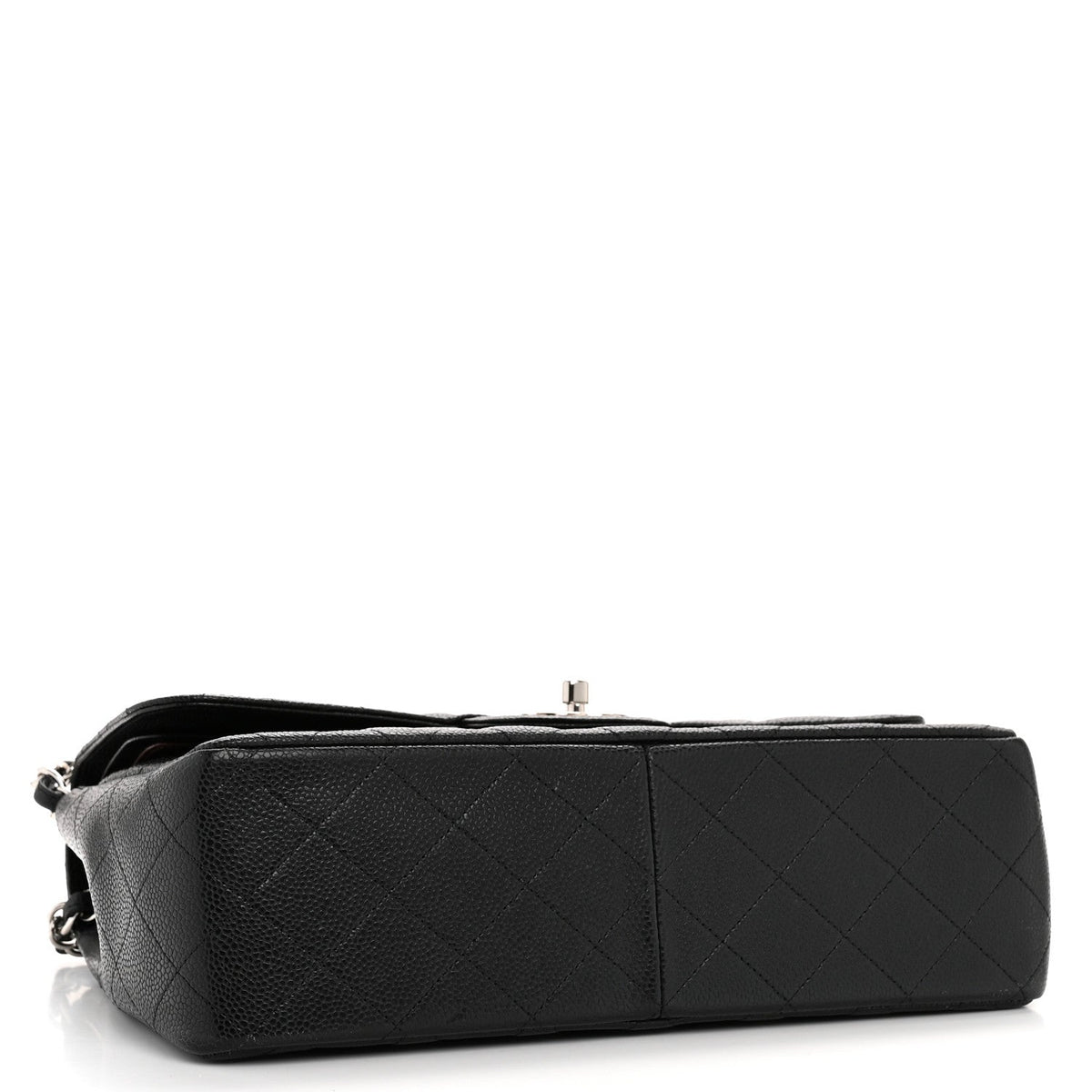 Caviar Quilted Jumbo Double Flap Black At My store