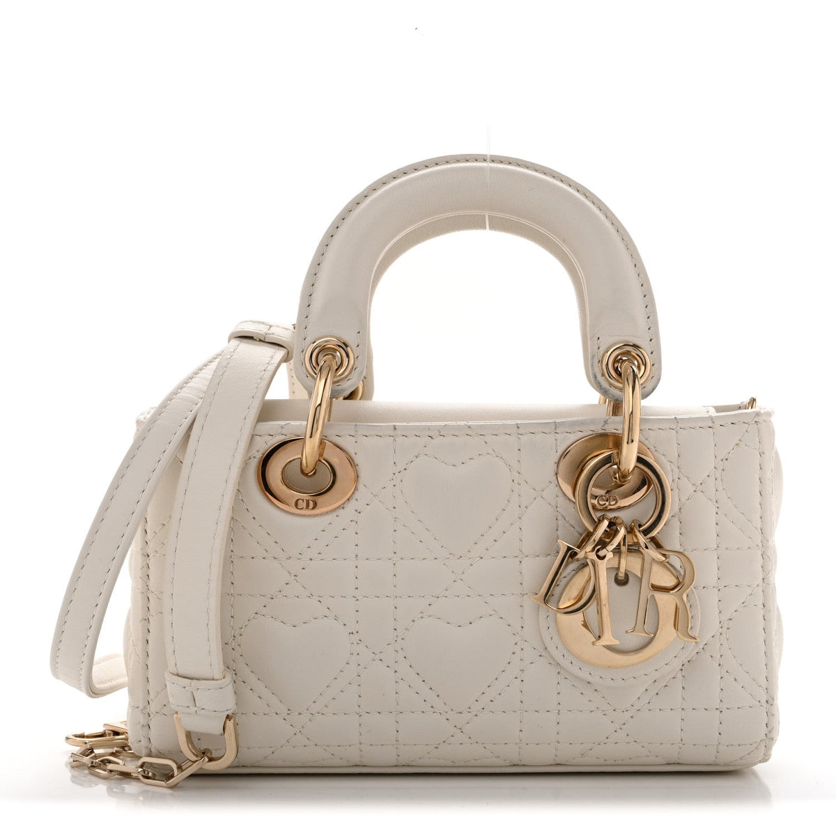 Lambskin Cannage Dioramour Micro Lady D-Joy Latte AT My store