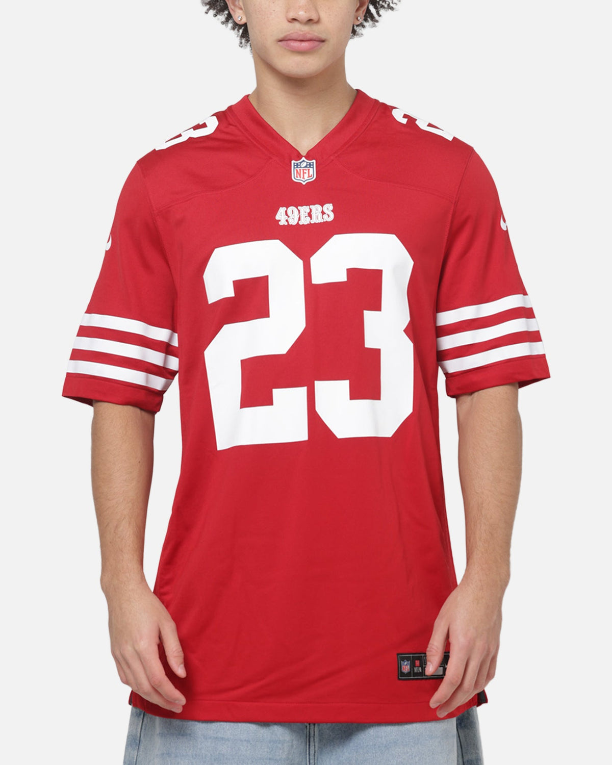 Top Seller Nike San Francisco 49ers Christian McCaffrey #23 Home Game NFL Jersey Gym Red