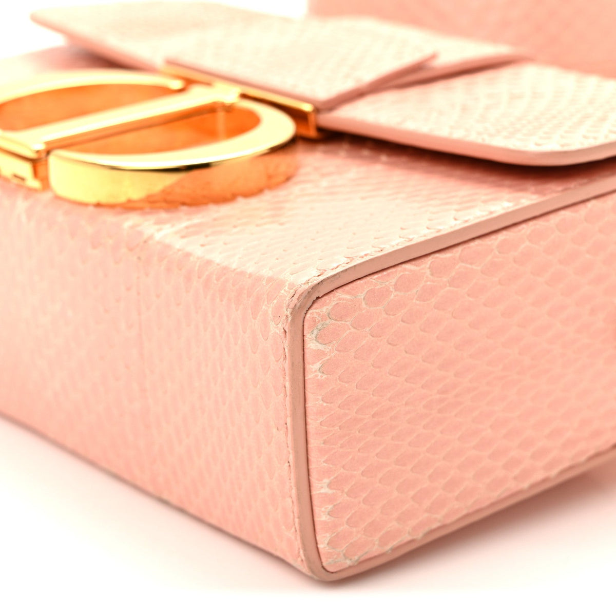 Snakeskin 30 Montaigne Box Bag Rose Clair AT My store