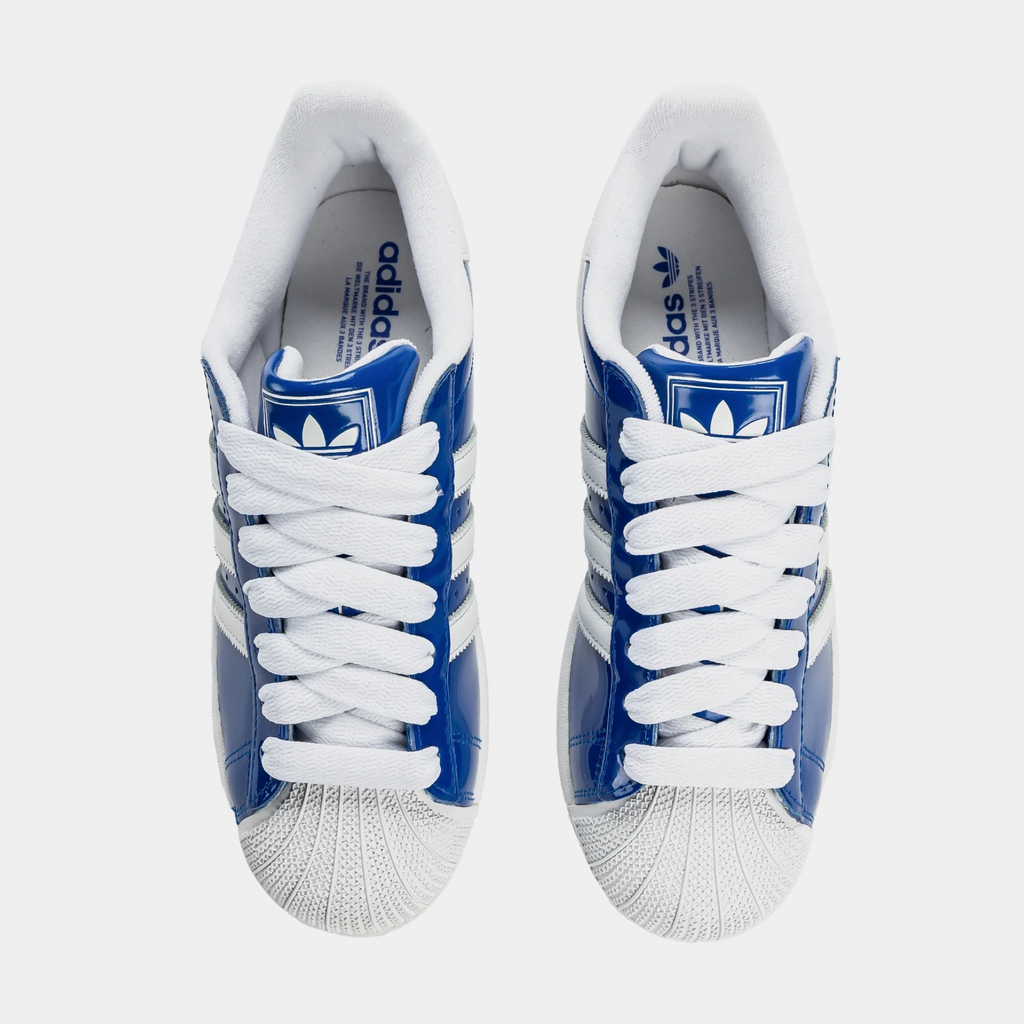 New Arrival ADIDAS ORIGINAL SUPERSTAR  II  PATENT LEATHER Men -ROYAL BLUE/WHITE