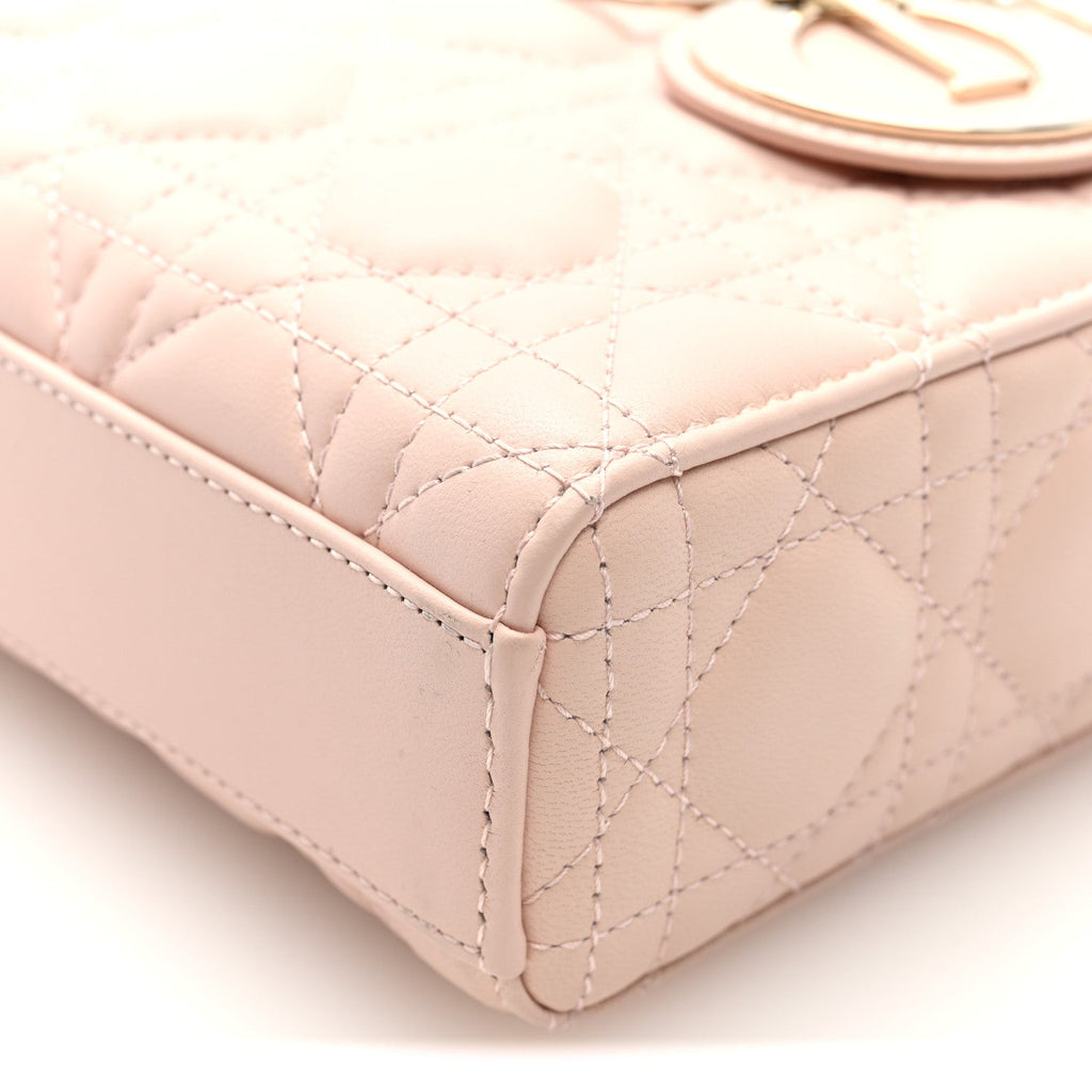 Lambskin Cannage Medium Lady D-Joy Powder Pink AT My store