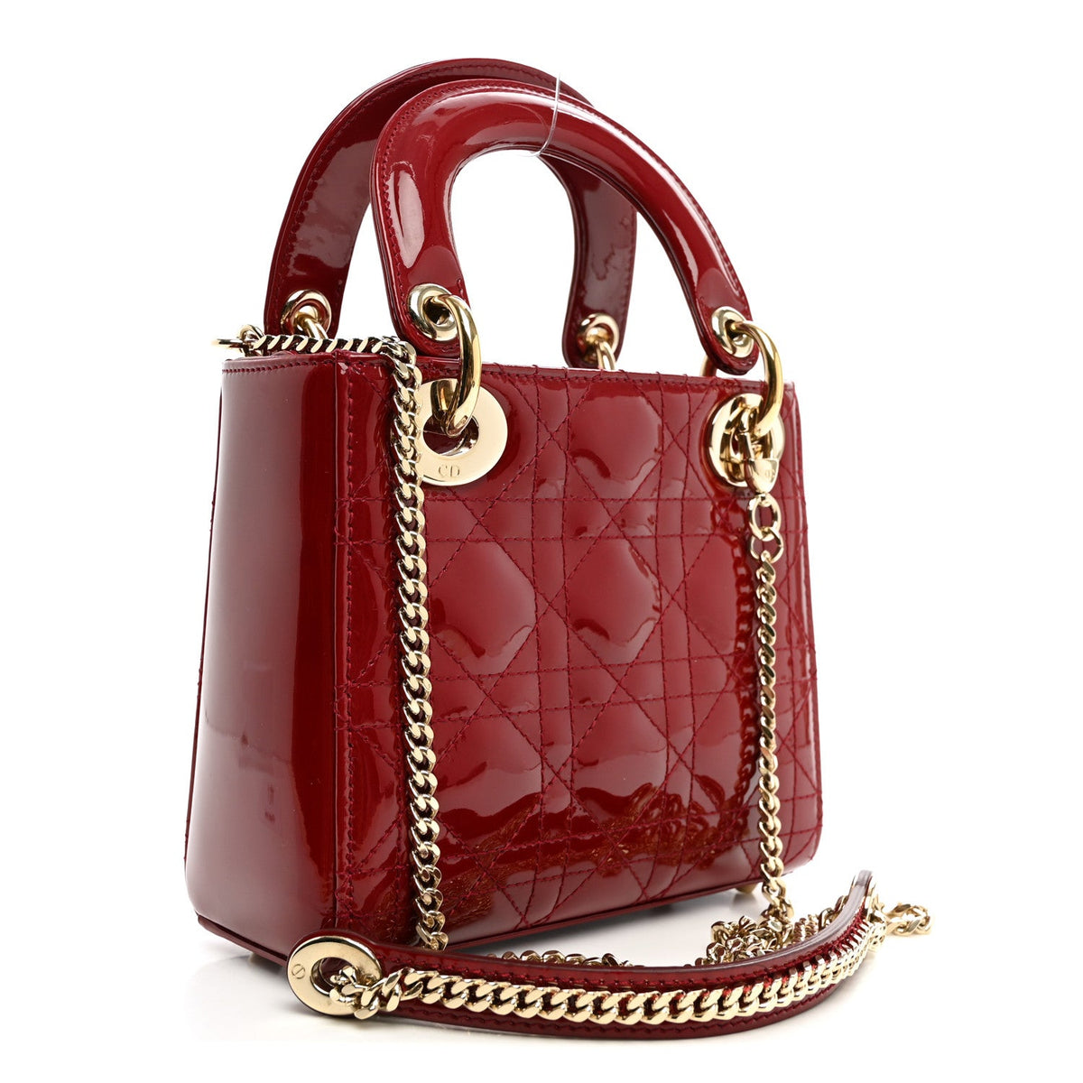 Patent Cannage Mini Lady Dior Red AT My store