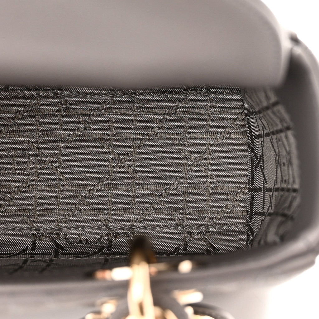 Lambskin Cannage Small My ABCDior Lady Dior Grey AT My store