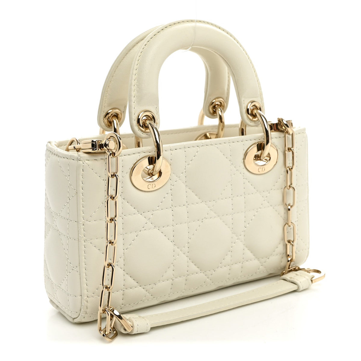 Lambskin Cannage Micro Lady D-Joy Latte AT My store