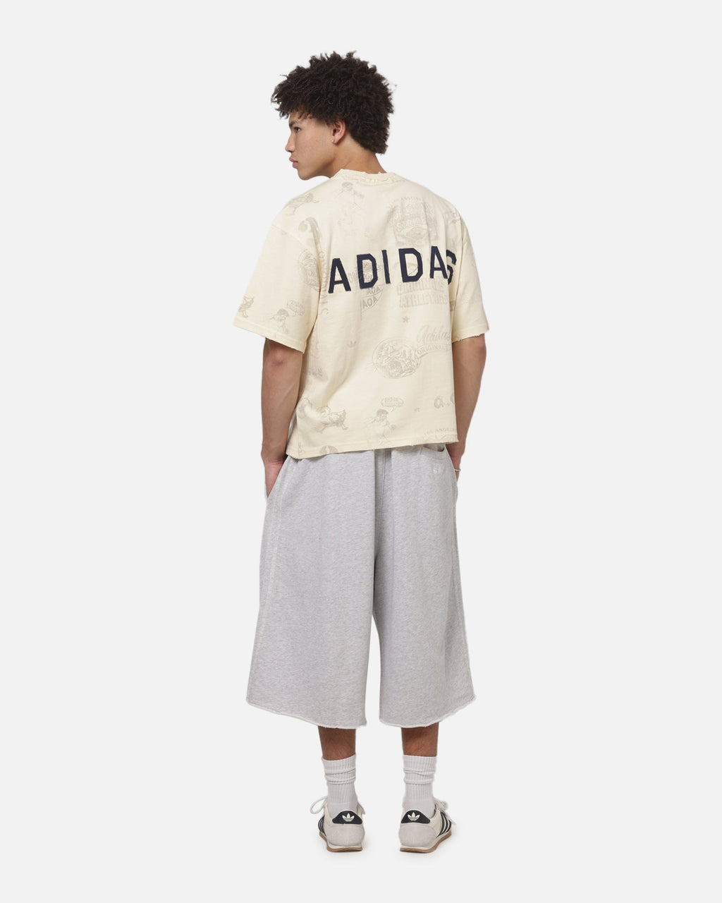 Best-Selling Adidas Vintage All Over Print T-Shirt Night Indigo