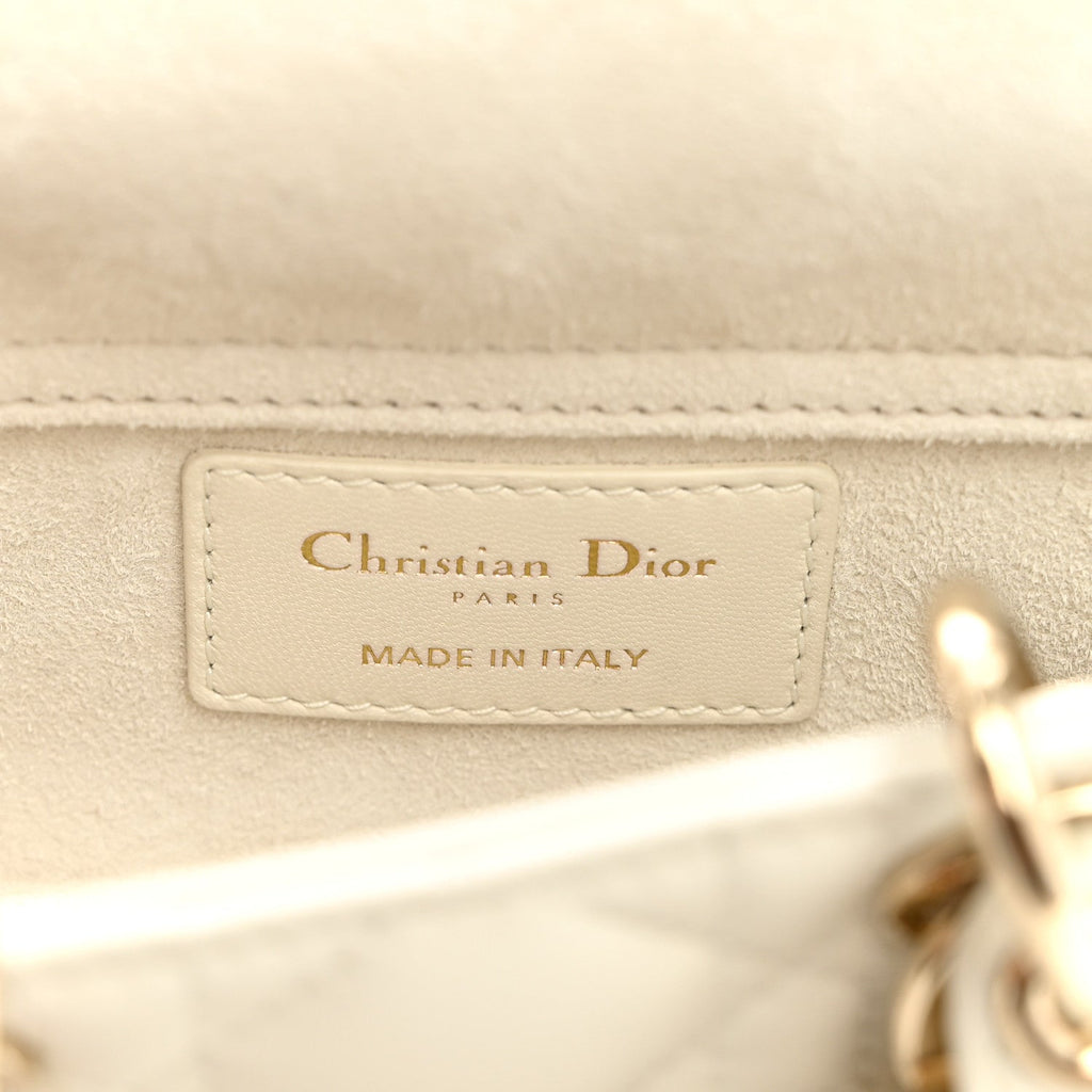 Lambskin Cannage Micro Lady D-Joy Latte AT My store