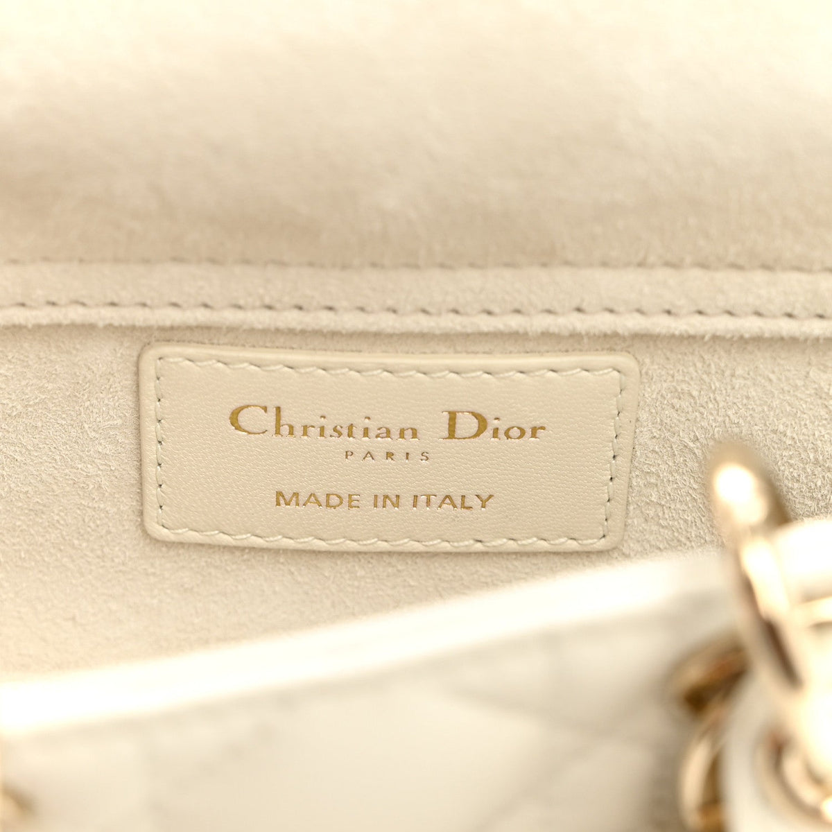 Lambskin Cannage Micro Lady D-Joy Latte AT My store