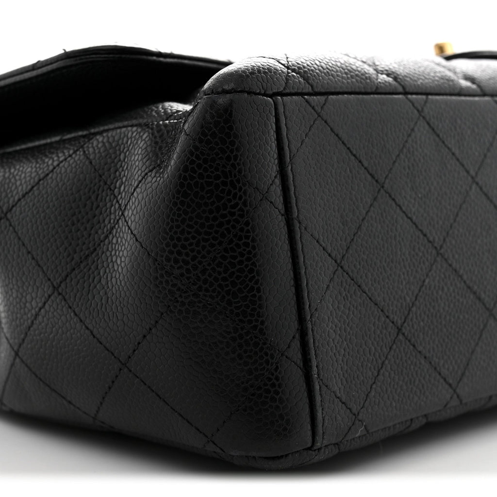 Caviar Quilted Maxi Double Flap Black At My store