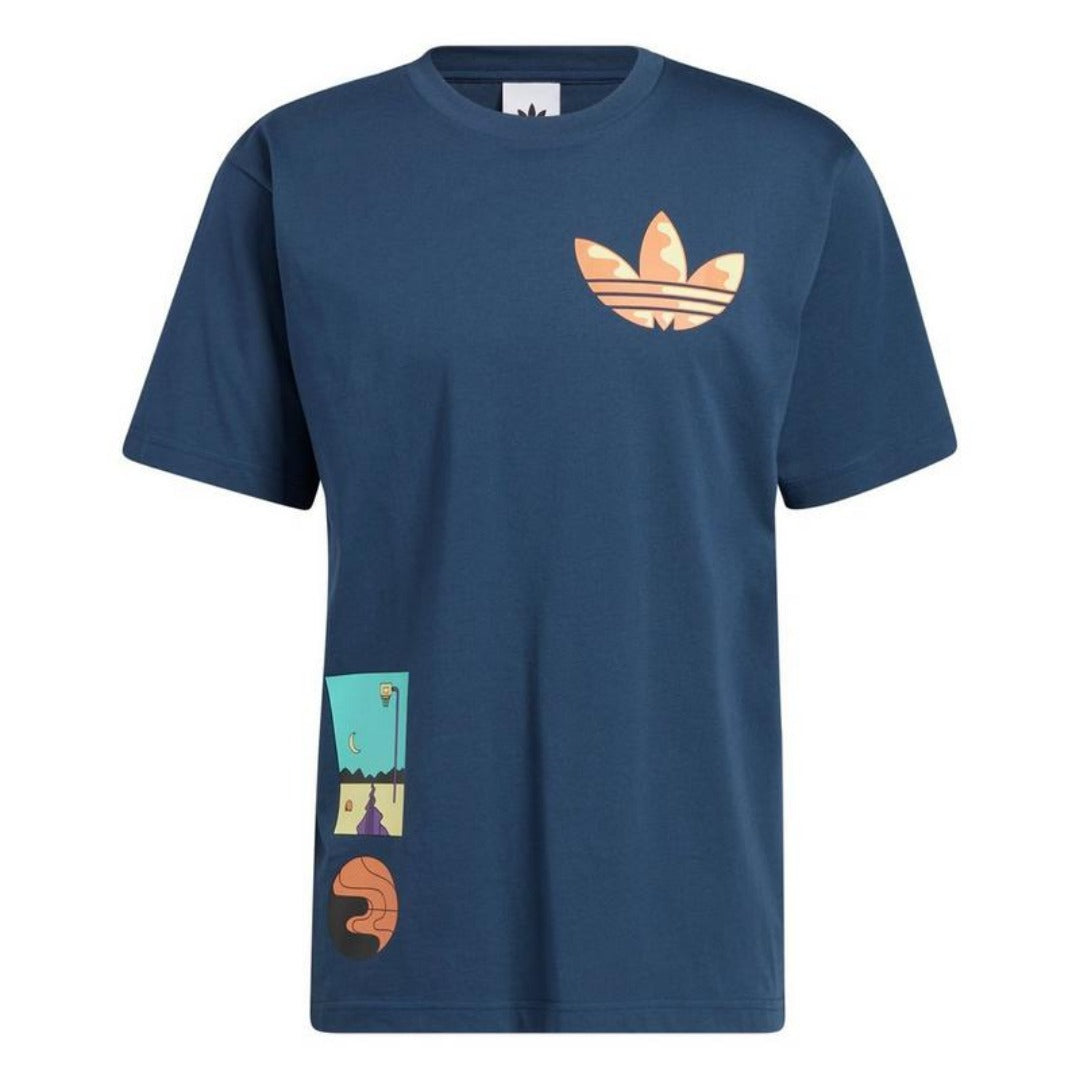 New Arrival Adidas Original SURREAL SUMMER TEE Men -CREW NAVY