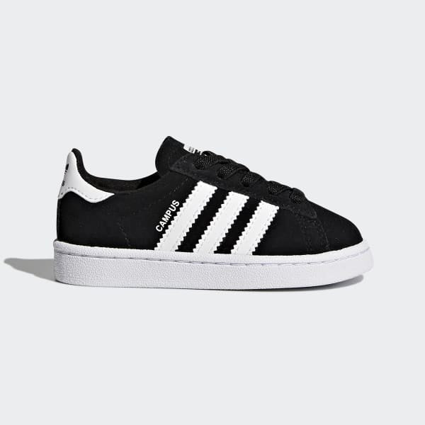 New Arrival Adidas Original CAMPUS EL Infant - CBLACK/FTWWHT/FTWWHT/NOIESS/FTWBLA/FTWBLA