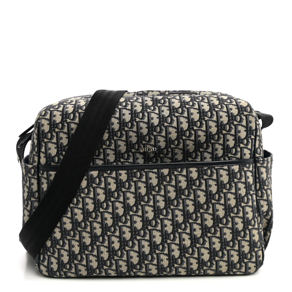 Oblique Baby Changing Bag Beige Black AT My store