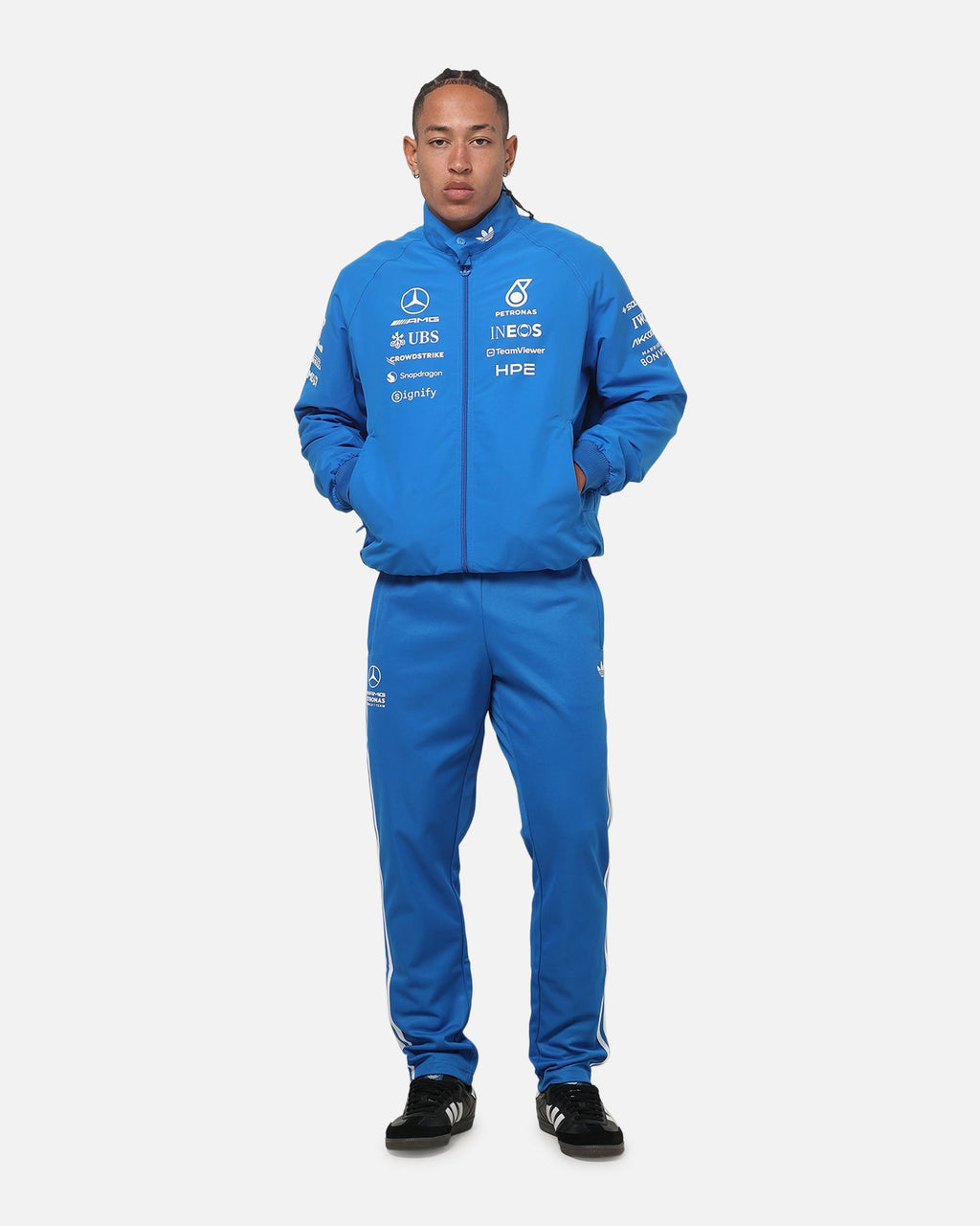 Best-Selling Adidas Mercedes-AMG Petronas Formula 1 Driver Jacket Blue