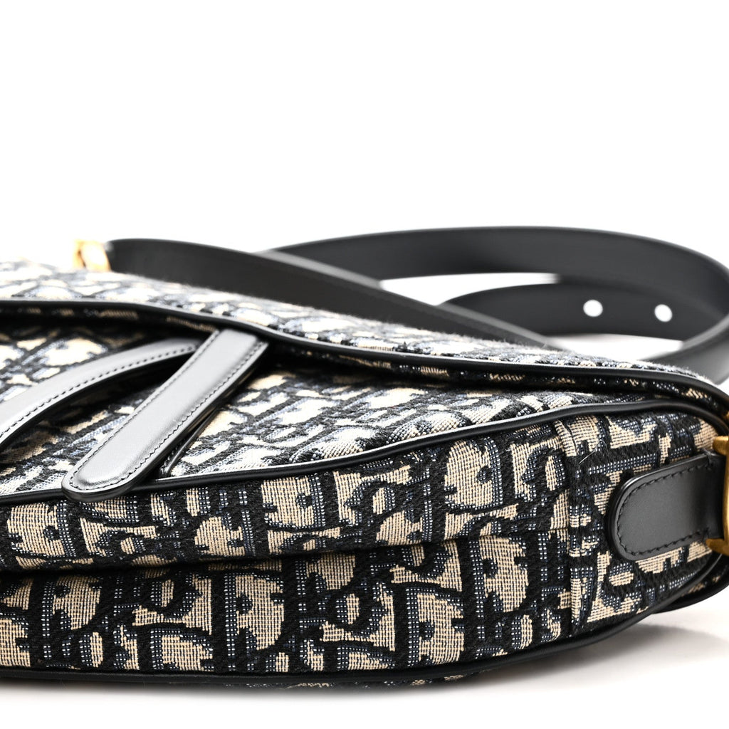 Oblique Saddle Bag With Strap Blue AT My store
