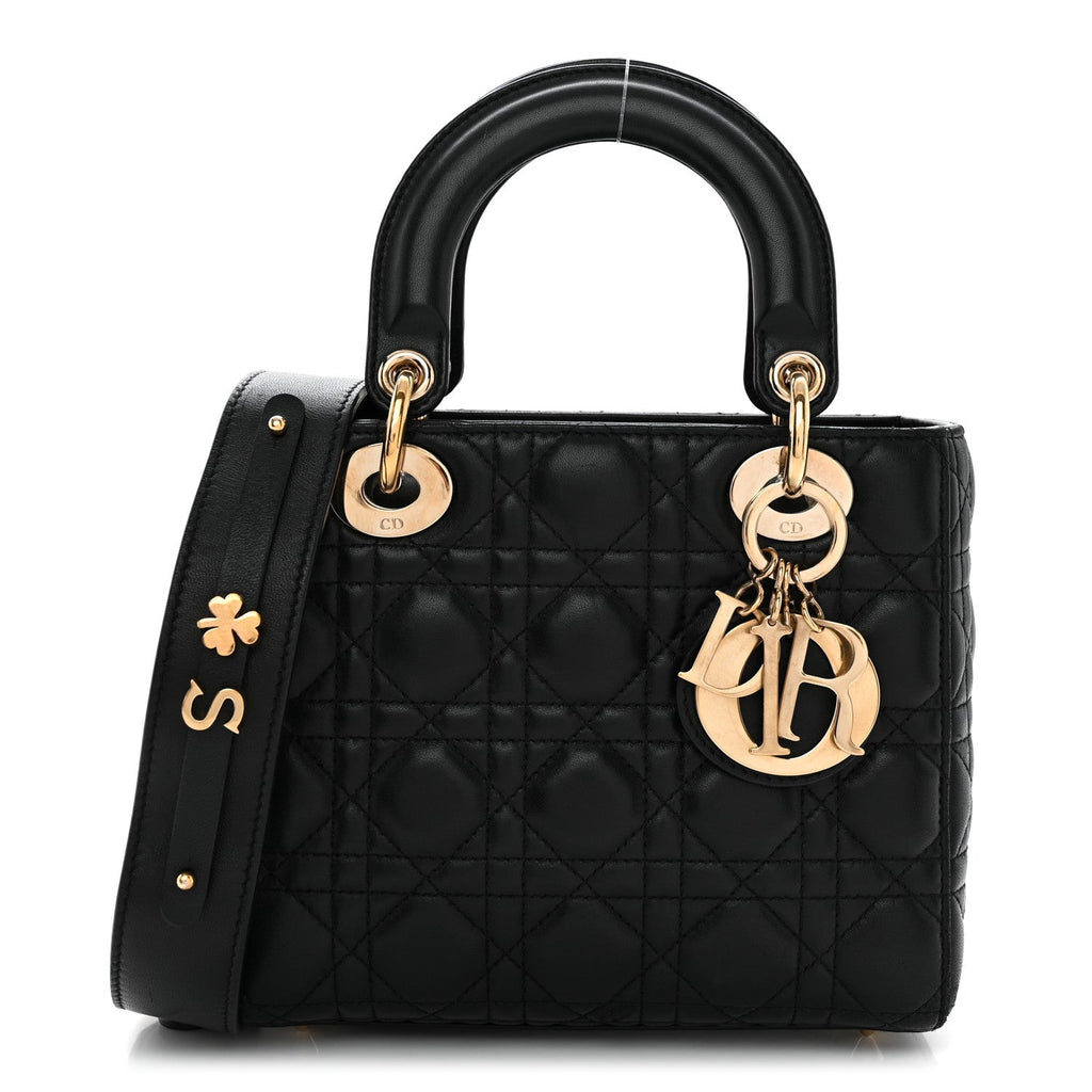 Lambskin Cannage Small My ABCDior Lady Dior Black AT My store