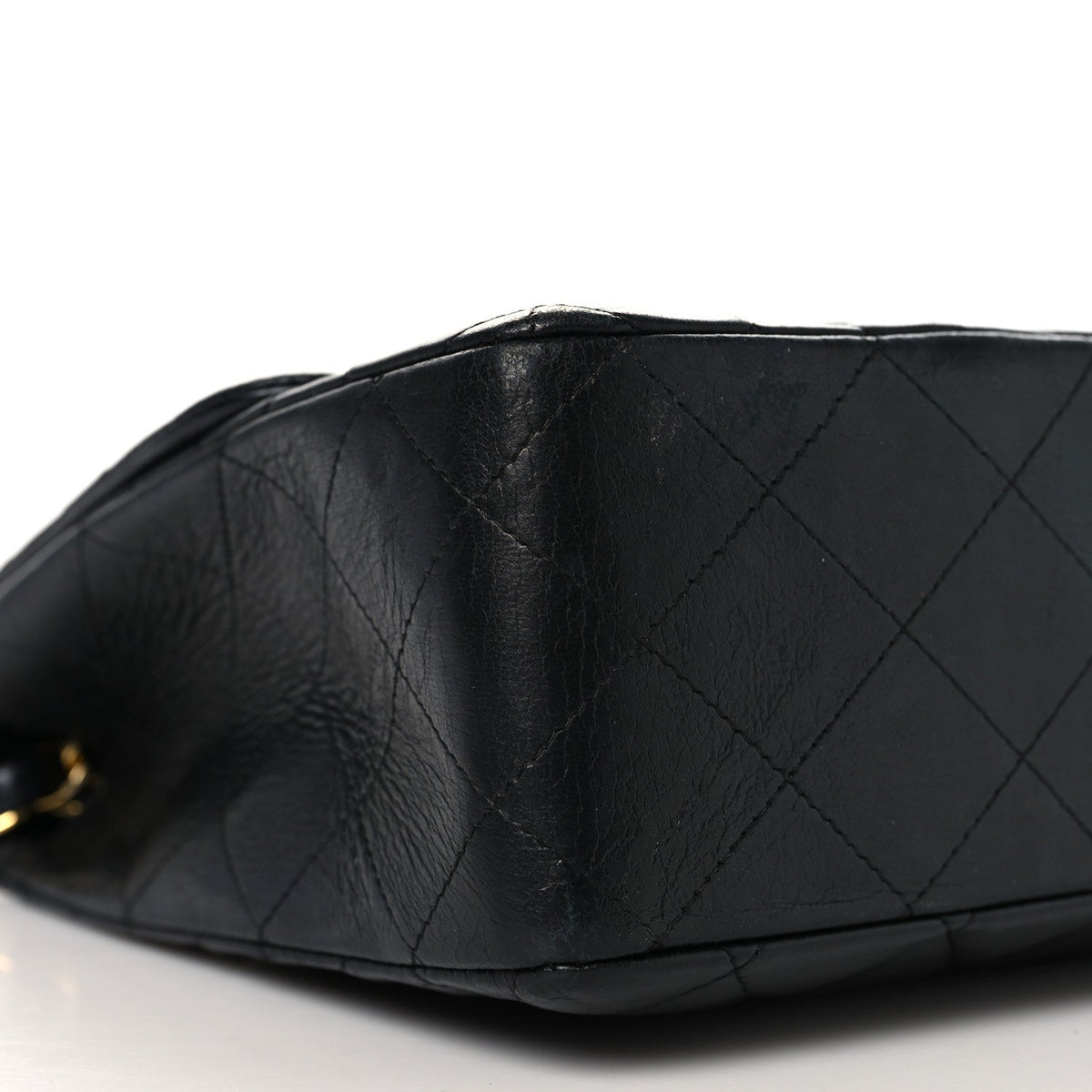 Lambskin Quilted Jumbo Double Flap Black At My store