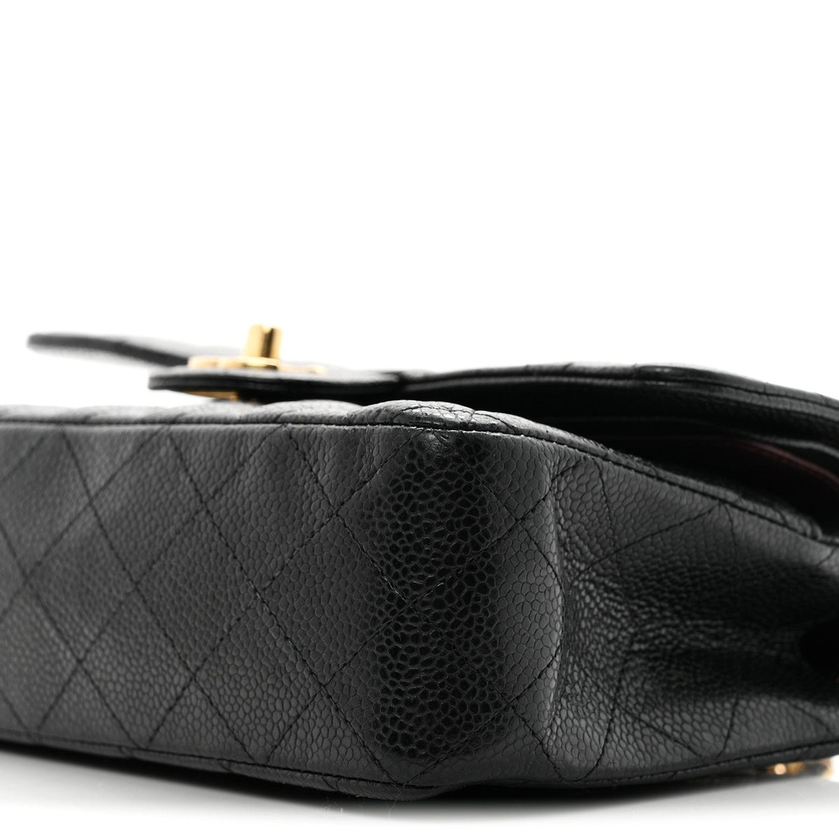 Caviar Quilted Small Double Flap Black At My store