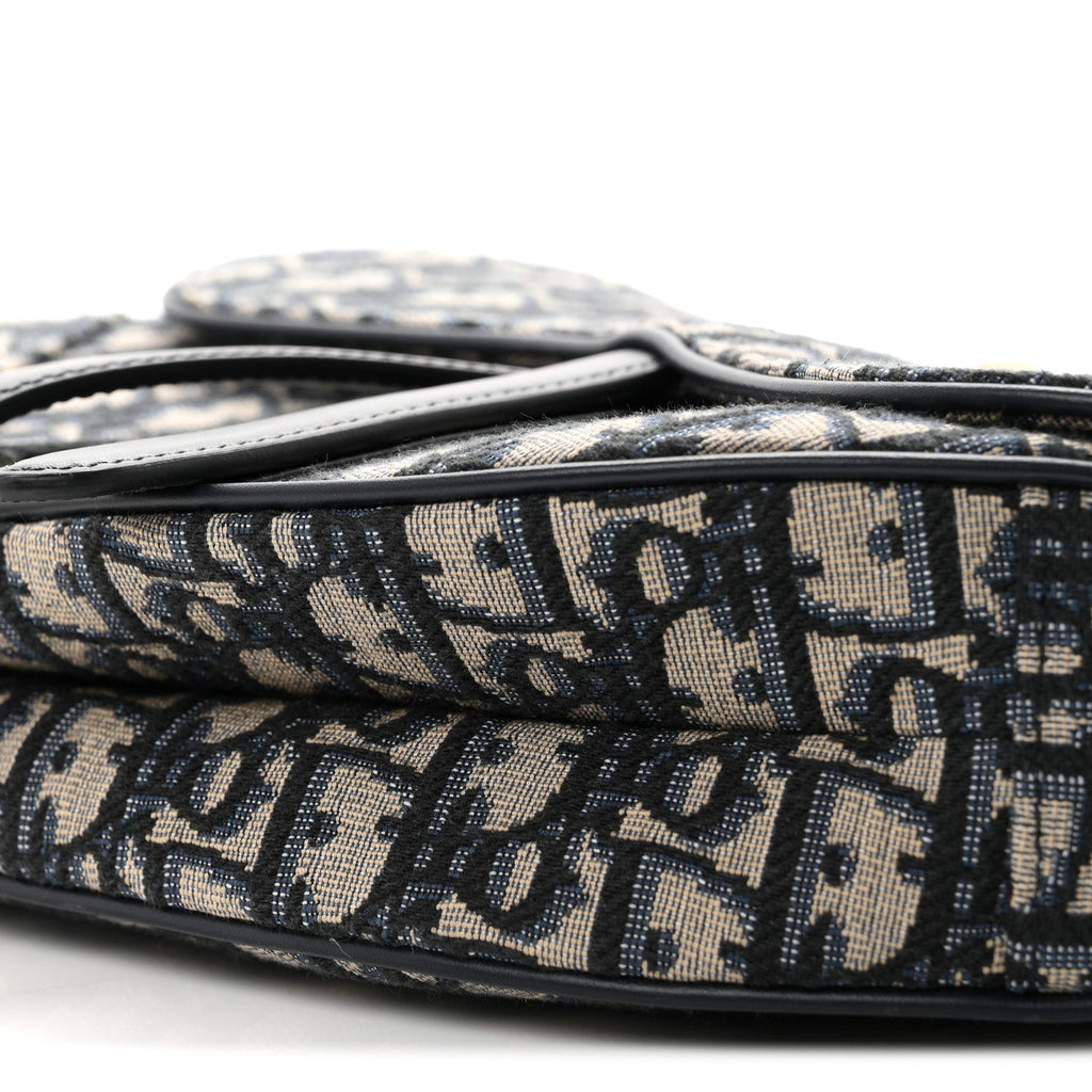 Oblique Saddle Bag With Strap Blue AT My store