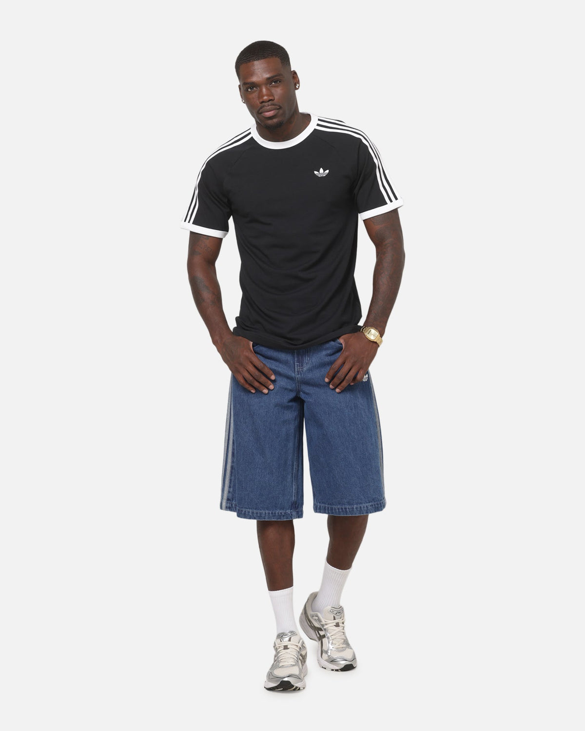Best-Selling Adidas 3-Stripes T-Shirt Black