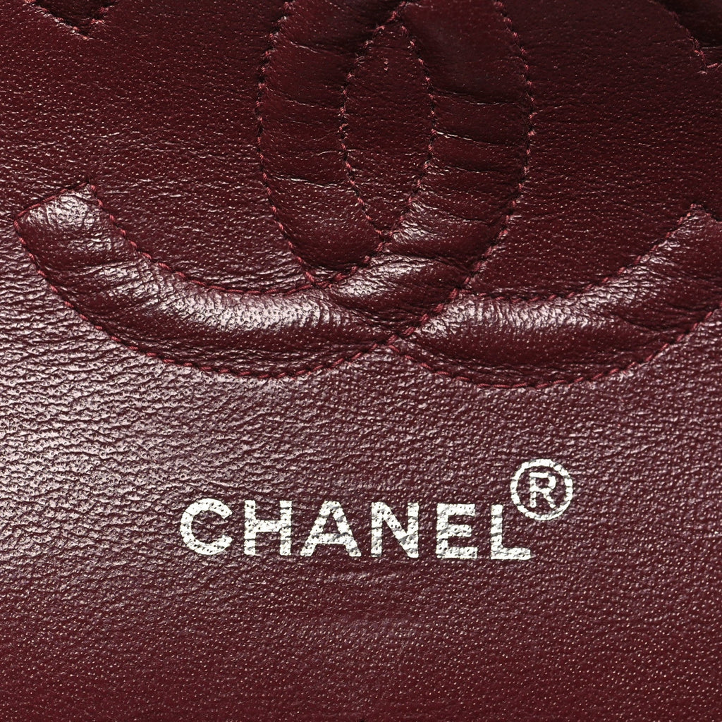 Lambskin Quilted Medium Double Flap Black At My store