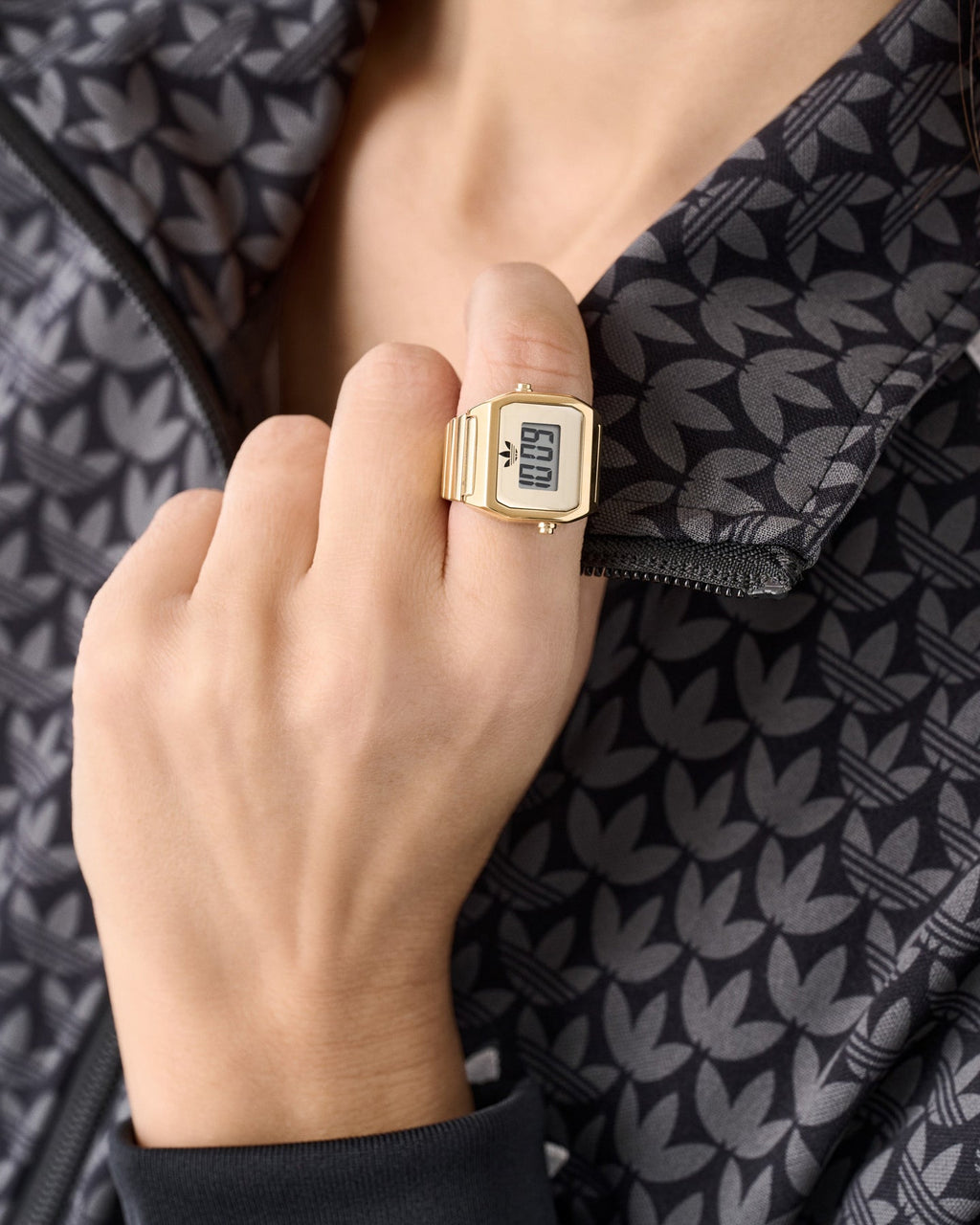 Best-Selling Adidas Digital Two Ring Watch Gold