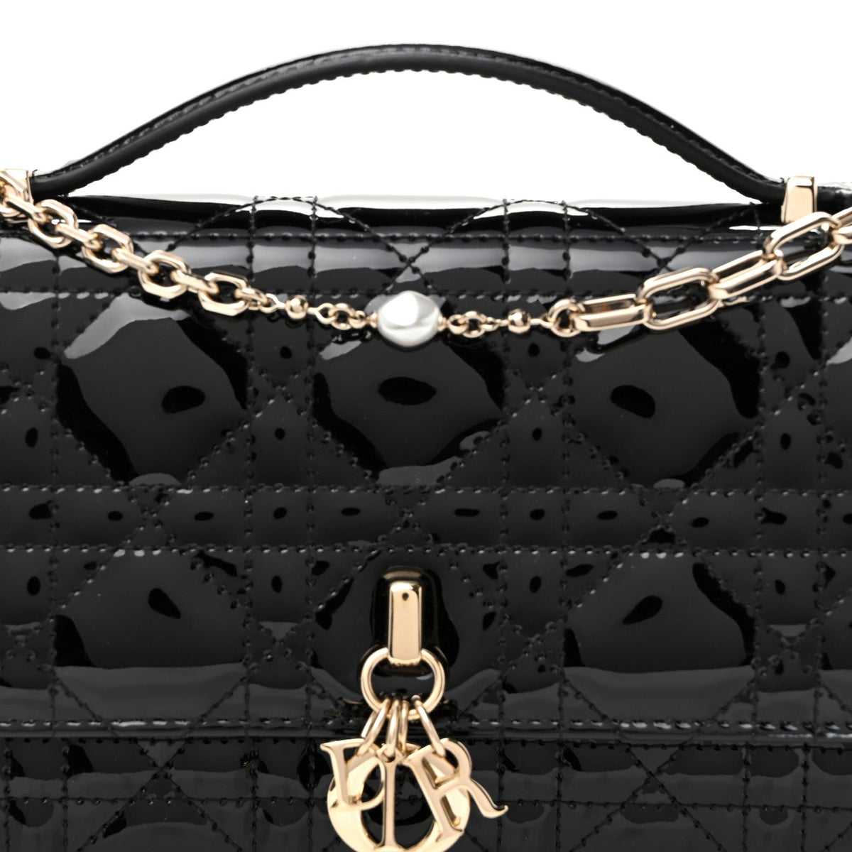 Patent Cannage Mini My Dior Bag Black AT My store