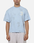 Best-Selling Adidas Vintage All Over Print T-Shirt Light Blue