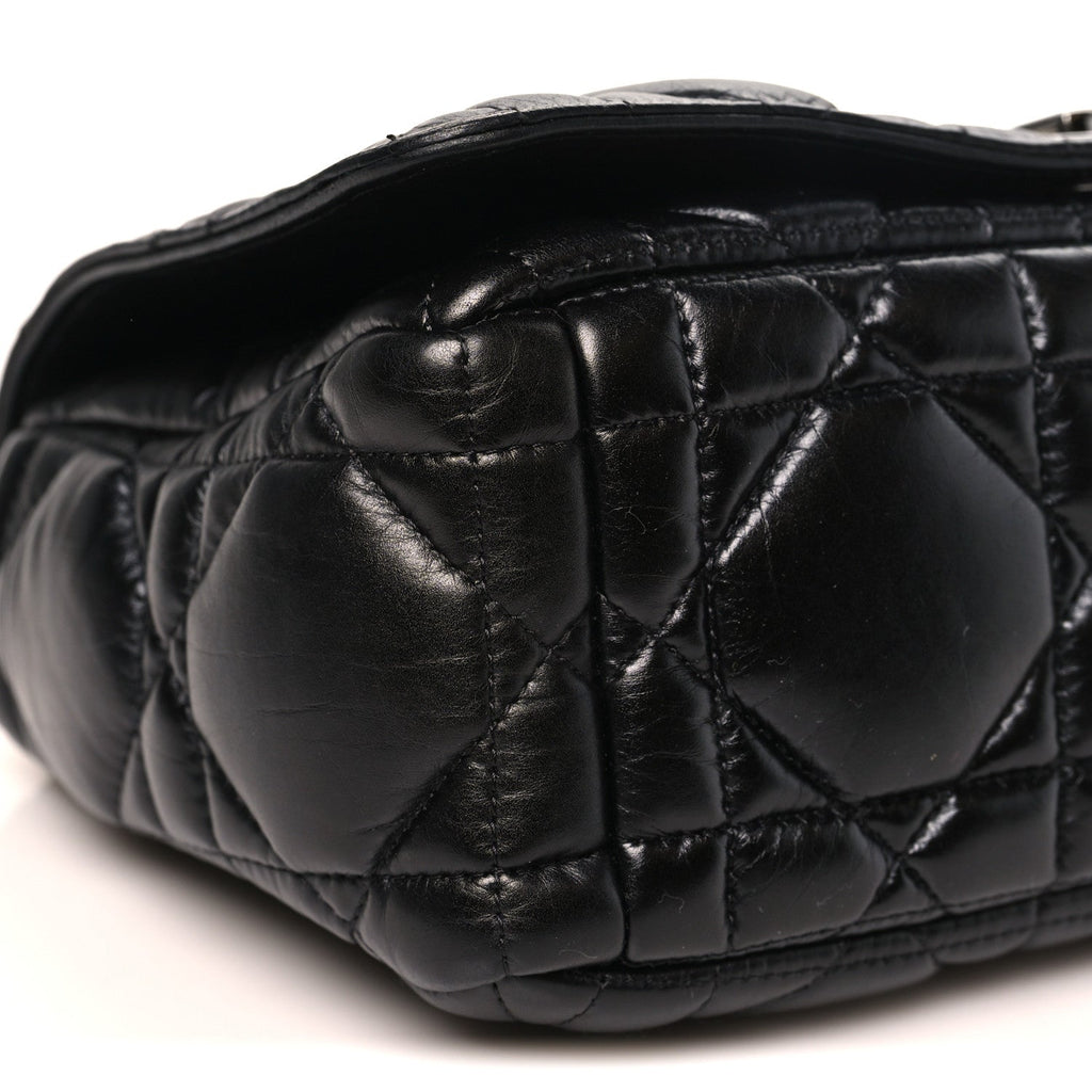 Calfskin Macrocannage Medium Caro Bag Black AT My store