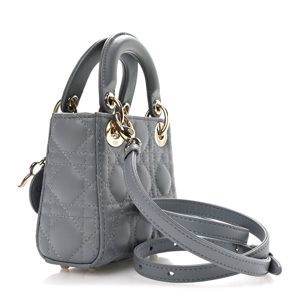 Lambskin Cannage Micro Lady Dior Cloud Blue AT My store