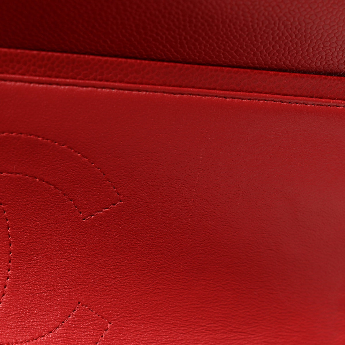 Caviar Quilted Maxi Double Flap Dark Red At My store