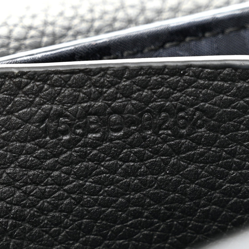 Grained Calfskin Saddle Messenger Bag With Strap Black AT My store