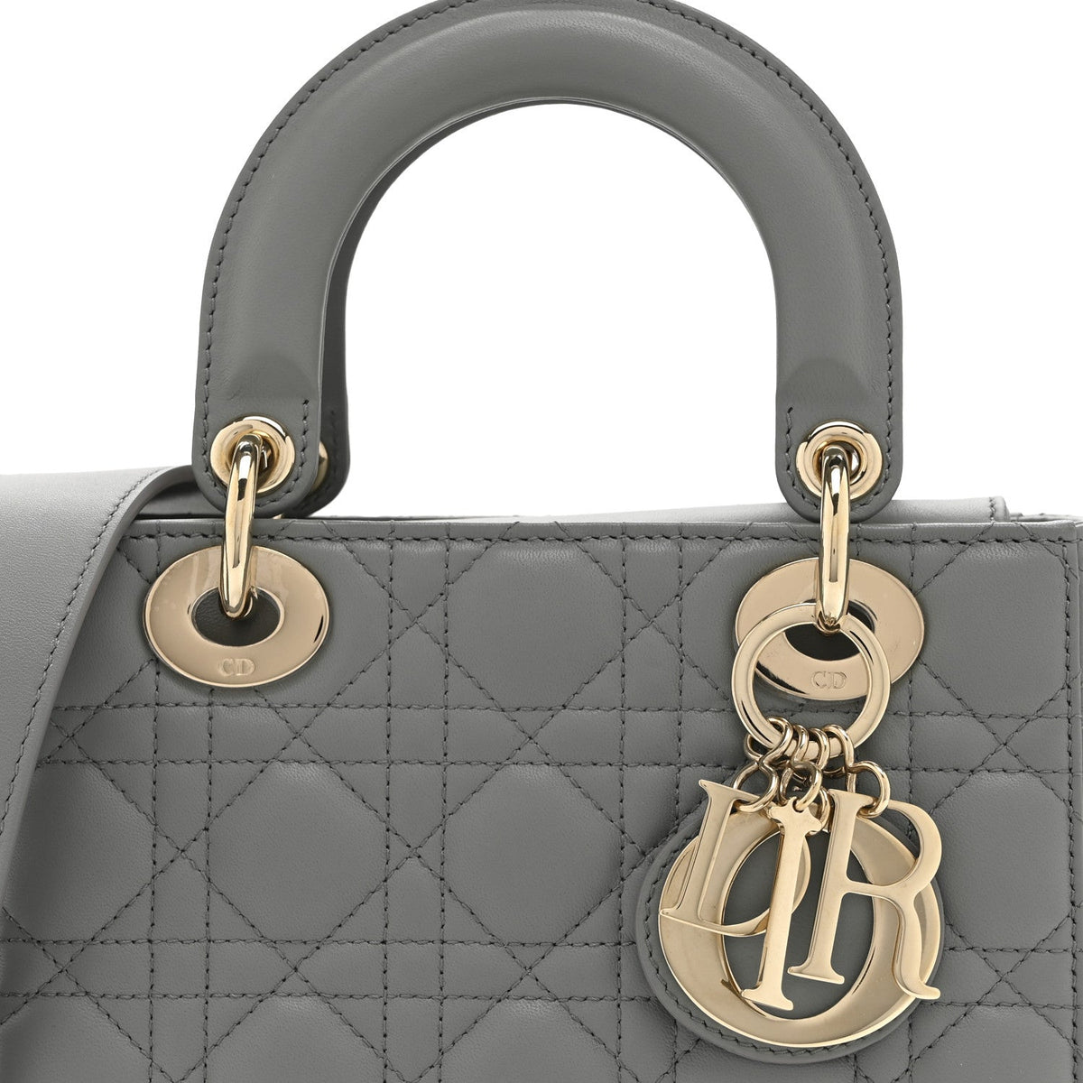 Lambskin Cannage Small My ABCDior Lady Dior Grey AT My store