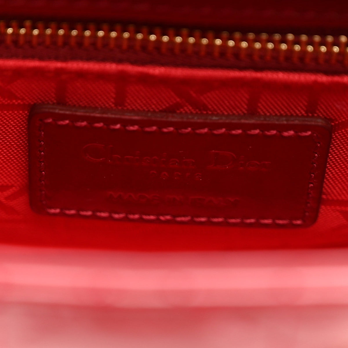 Patent Cannage Mini Lady Dior Red AT My store