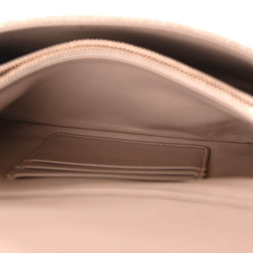 Linen Macrocannage Mini Caro Bag Rose AT My store