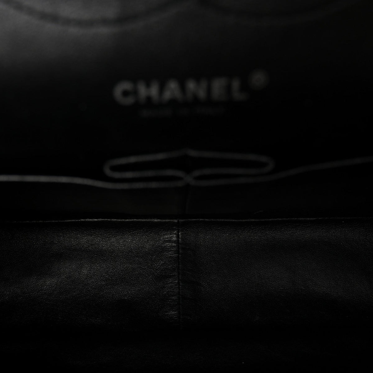 Patent Quilted Jumbo Double Flap Black At My store
