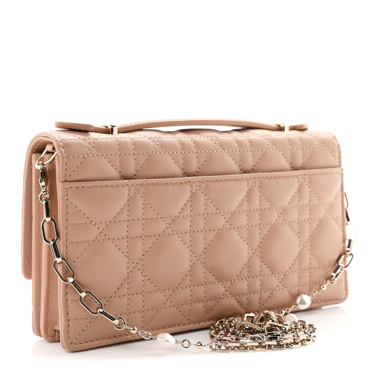 Lambskin Chain Lady My Dior Mini Chain Pouch Rose De Vents AT My store